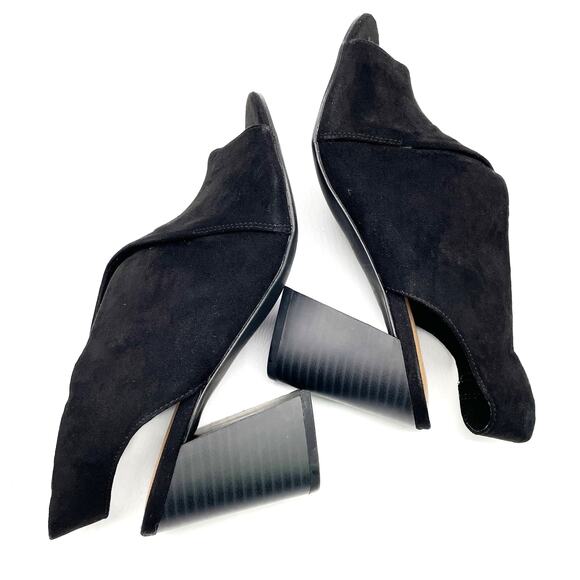 NEW Metaphor Womens 7.5 Stala Sling-Back Block Heel Dress Shoe Open Toe Black - Picture 6 of 10